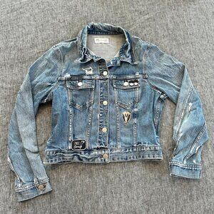 Madewell Cropped Distressed Denim Jacket